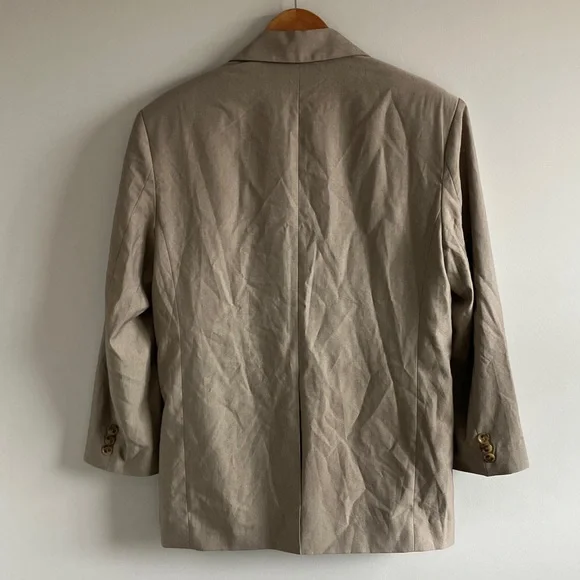 OAK + FORT Beige Single-Breasted Blazer - Picture 12 of 13